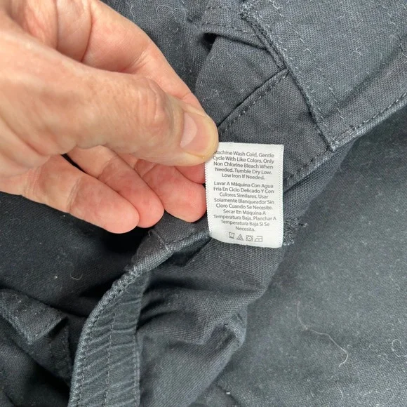 Tinseltown Black Cargo Pants Wide Leg‎ Utility Streetwear Size L - Picture 10 of 11